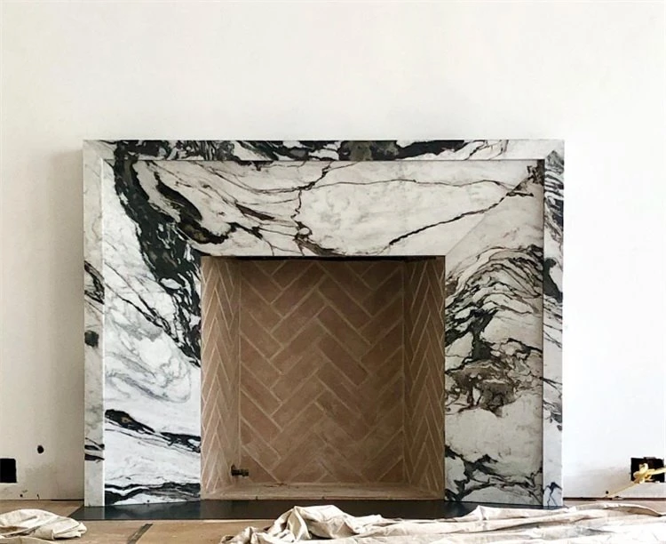 San Simone Marble fireplace