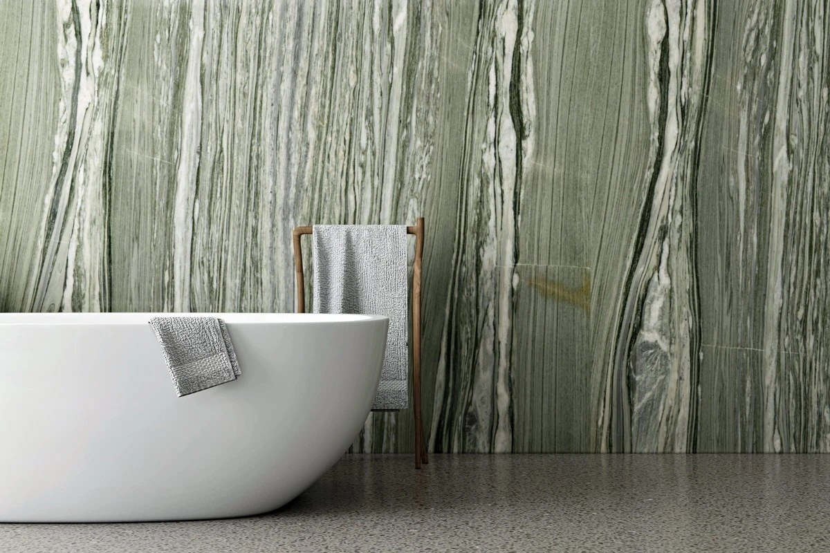 Verde Cipollino Marble bathroom Verde Cipollino Marble bathroom