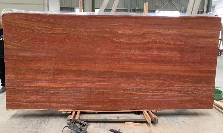Iran Red Travertine Countertop Slab Iran Red Travertine Countertop Slab